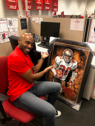 ronde barber, "in the zone" 30x45 orig, auto barber