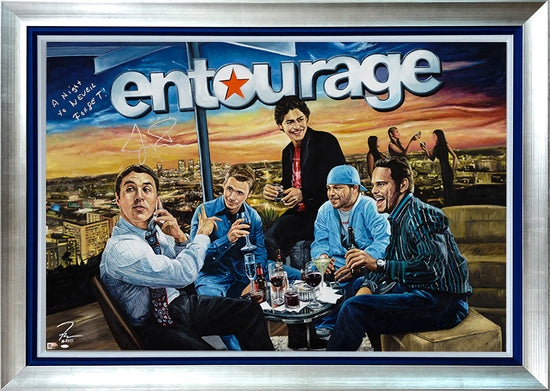 entourage, "a night to never forget" 36x57 orig, auto piven
