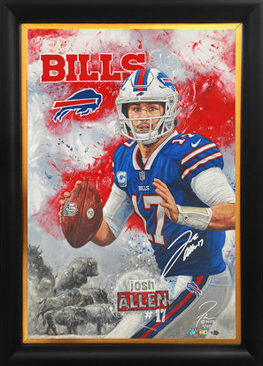 josh allen, "mafia boss" 24x36 auto aroc, auto allen, l.e. 45