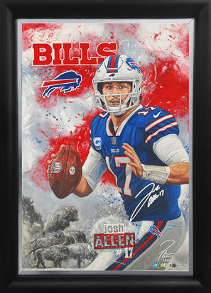 josh allen, "mafia boss" 24x36 auto aroc, auto allen, l.e. 45