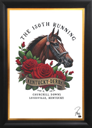the kentucky derby 150th anniversary, "a timeless tradition"  30x45 orig