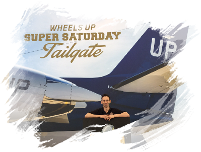 Official artist for Wheels up Super saturday Tailgate