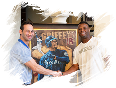 Ken Griffey Jr Takes home a farano original