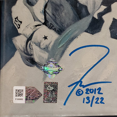 emmitt smith, "lone star" 24x36 auto aroc, l.e. 22