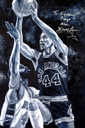 george gervin, "cool as ice" 24x36 orig