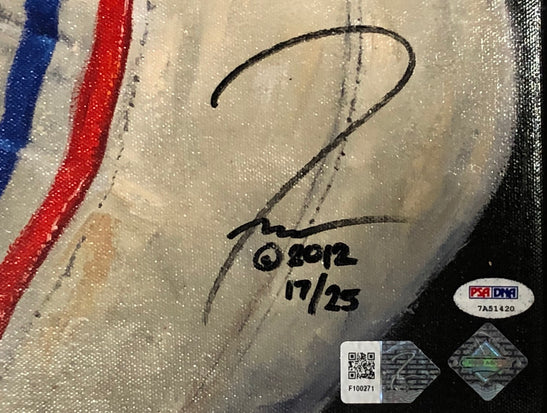 eli manning, "championship state of mind" 24x36 auto aroc, l.e. 25