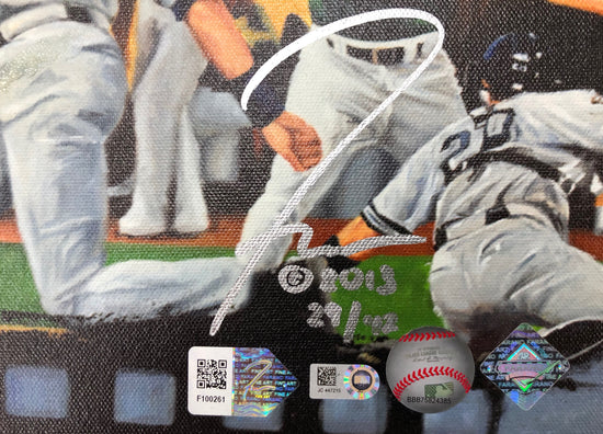 derek jeter, "one for the ages" 24x36 auto aroc, l.e. 42