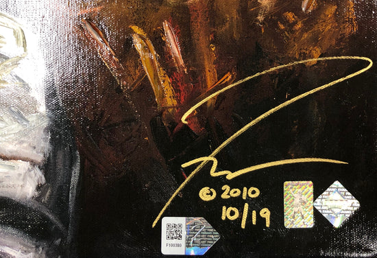 drew brees, "on target" 24x36 auto aroc, l.e. 19