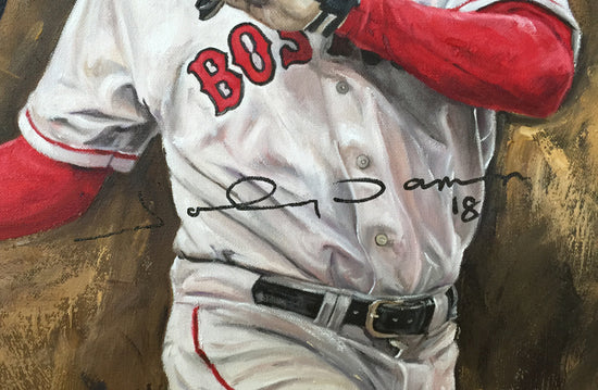 boston red sox 2004 ws champs, "why not us" 30x45 multi-auto aroc, l.e. 20