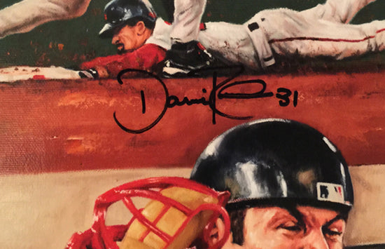 boston red sox 2004 ws champs, "why not us" 30x45 multi-auto aroc, l.e. 20