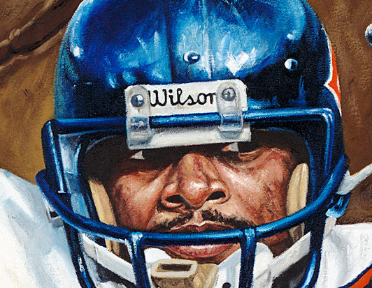 walter payton, "class act" 30x45 orig