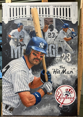don mattingly, "pinstripe standard" 24x36 auto aroc. l.e. 50