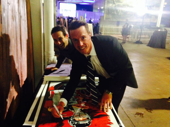 matt ryan, "launch mode" 30x45 orig, auto ryan