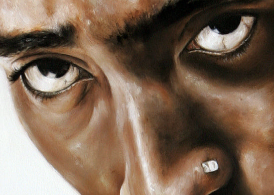 tupac shakur, "a soldier dies but once" 28x50 orig