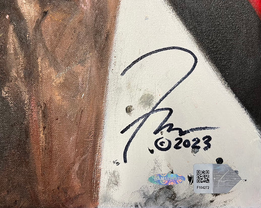 michael jordan, "alpha" 30x45 orig, auto jordan