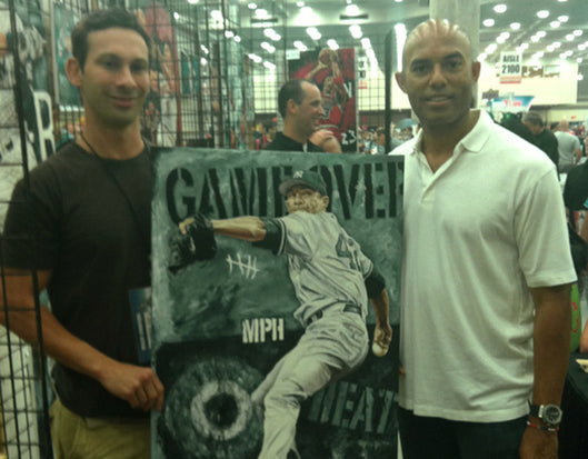 mariano rivera, "game over" 24x36 orig, auto rivera