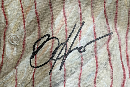 bryce harper, "bell ringer" 24x36 auto aroc. l.e. 30