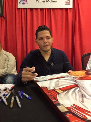 yadier molina, "not on my watch" 30x45 orig, auto molina