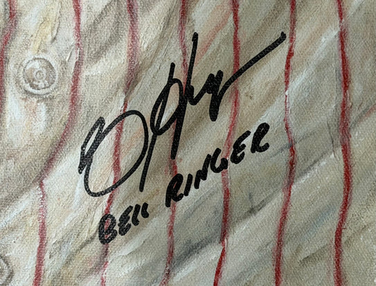 bryce harper, "bell ringer" 24x36 auto aroc ap, auto harper l.e. 5
