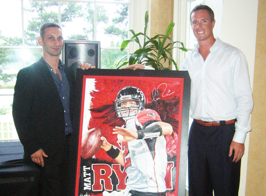 matt ryan, "launch mode" 30x45 orig, auto ryan