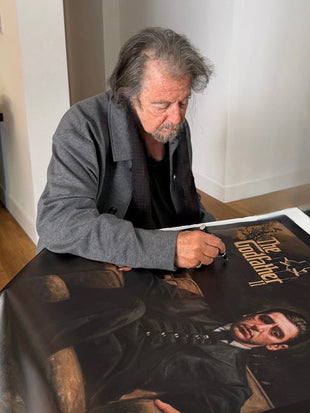 al pacino, "it's strictly business" 24x36 auto aroc, auto pacino, l.e. 74