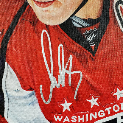 alex ovechkin, "intimidation" 24x36 auto aroc, l.e. 28