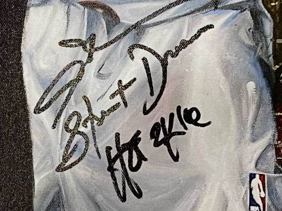 allen iverson, "street dreams" 24x36 auto ap, auto iverson, l.e. 5