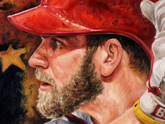 bryce harper, "national offense" 30x45 orig