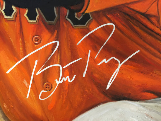 buster posey, "the rock" 30x45 orig, auto posey