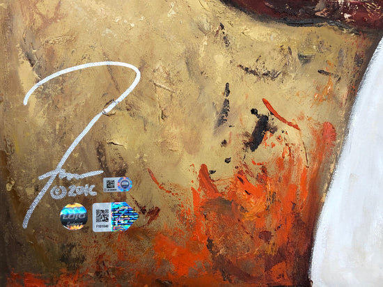 buster posey, "the rock" 30x45 orig, auto posey