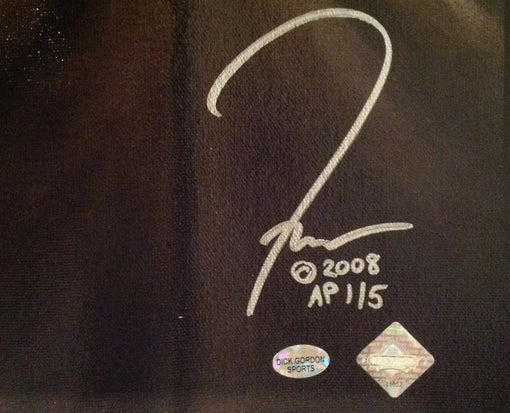 carl yastrzemski, "hitting machine" 24x36 orig, auto yaz