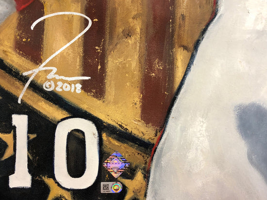 chipper jones, "made in the usa" 30x45 orig, auto jones