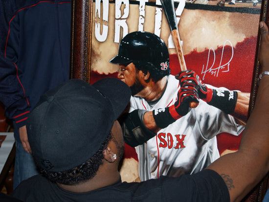 david ortiz, "mr. clutch" 30x45 orig, auto ortiz