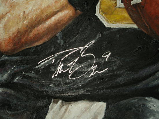 drew brees, "on target" 30x45 orig, auto brees