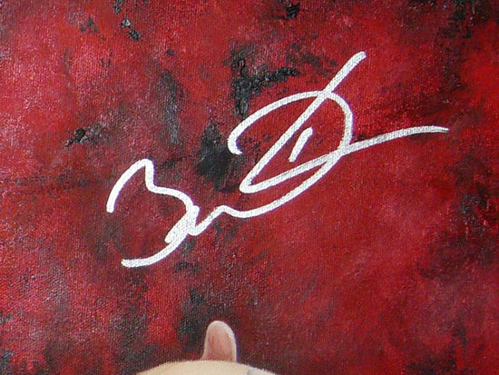 dwyane wade, "relentless" 28x40 orig, auto wade
