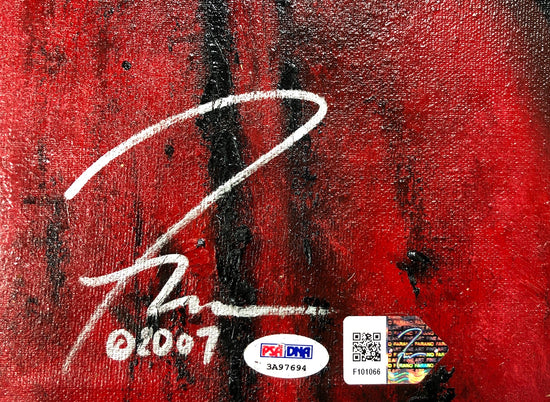 dwyane wade, "relentless" 28x40 orig, auto wade