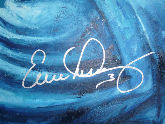 evan longoria, "fortitude" 30x45 orig, auto longoria