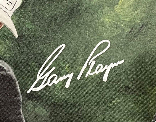 gary player, "grand slam" 24x36 auto aroc, l.e. 99