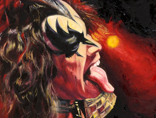gene simmons, "electric" 30x45 orig, auto simmons