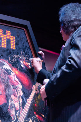 gene simmons, "electric" 30x45 orig, auto simmons