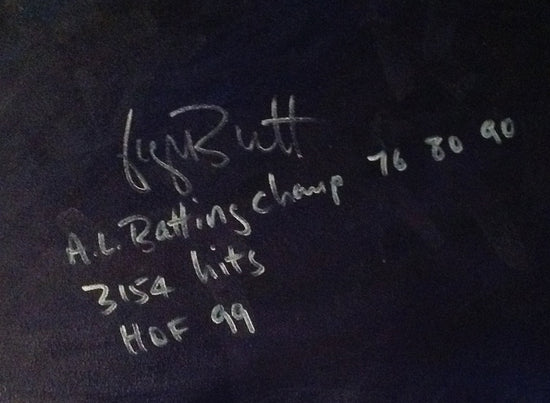 george brett, "royalty" 30x45 orig, auto brett