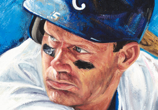 george brett, "royalty" 30x45 orig, auto brett