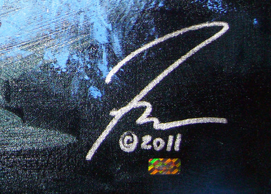 greg maddux, "complete control" 30x45 orig, auto maddux