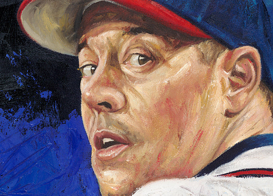 greg maddux, "complete control" 30x45 orig, auto maddux