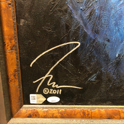 mike ditka, "takin' care of business" 30x45 orig, auto ditka