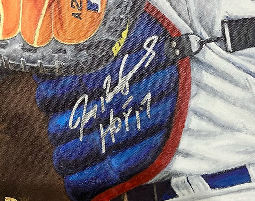 ivan rodriguez, "proceed at your own risk" 24x36 auto aroc, auto rodriguez, l.e. 50