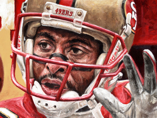 jerry rice, "the pinnacle" 30x45 orig, auto rice