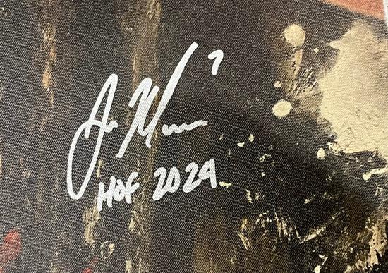joe mauer, "hit parade" 24x36 auto ap, auto mauer, l.e. 7