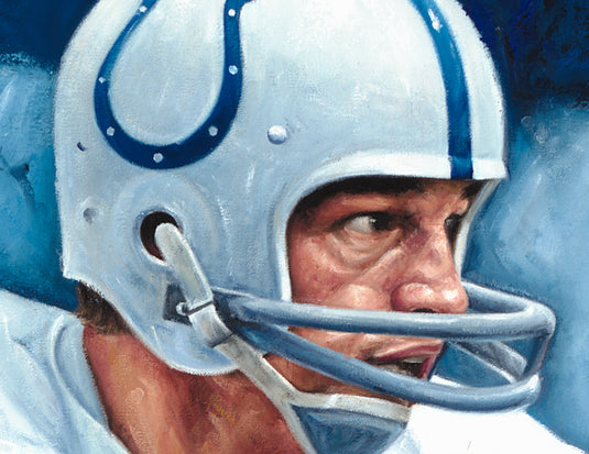 johnny unitas, "pioneer" 30x45 orig