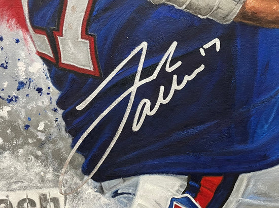 josh allen, "mafia boss" 30x45 orig, auto allen